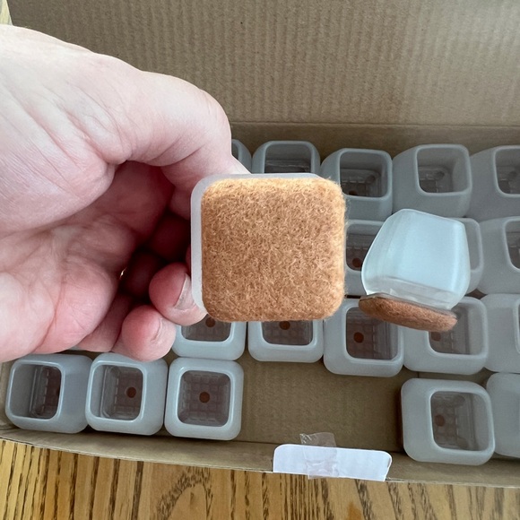 32 Silicone Chair‎ Leg Floor Protectors with Felt Pads NEW - Picture 6 of 10